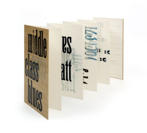 Leporello mit experimenteller Typografie